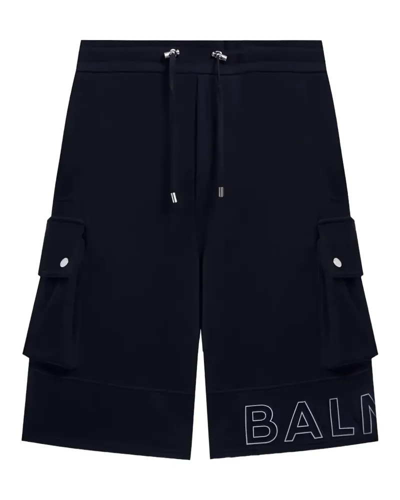 Balmain Cargo-Shorts mit Kordelzug - Schwarz Schwarz