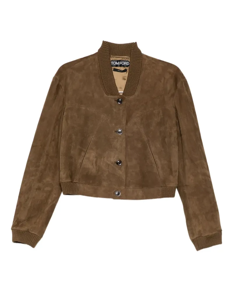 Tom Ford suede panelled jacket - Braun Braun