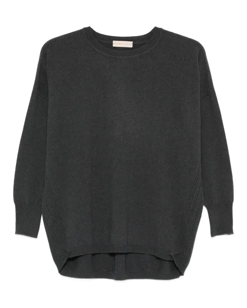 Purotatto Pullover mit kastigem Schnitt - Grau Grau