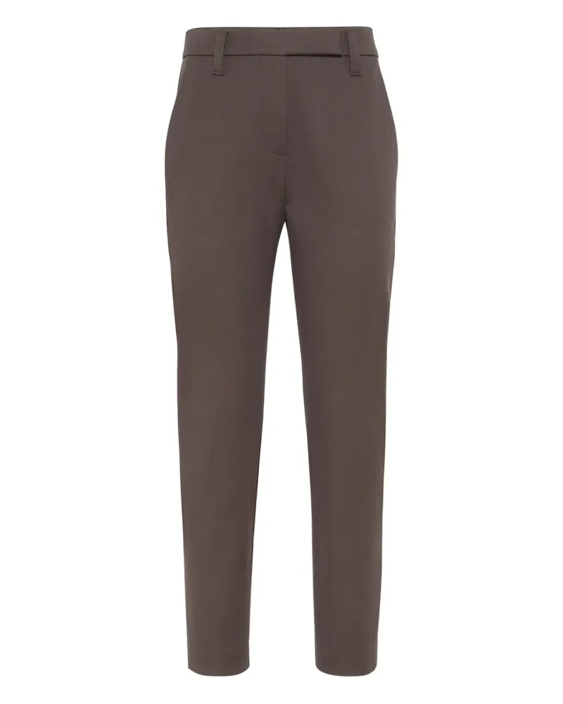Brunello Cucinelli Hose aus Jersey - Braun Braun