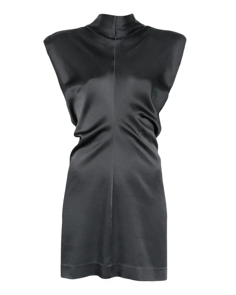Federica Tosi ruched mock-neck mini dress - Grau Grau