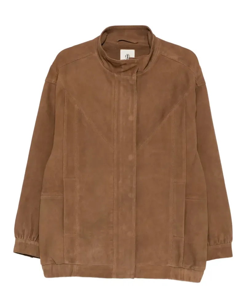 The Garment Geneve suede panelled jacket - Braun Braun