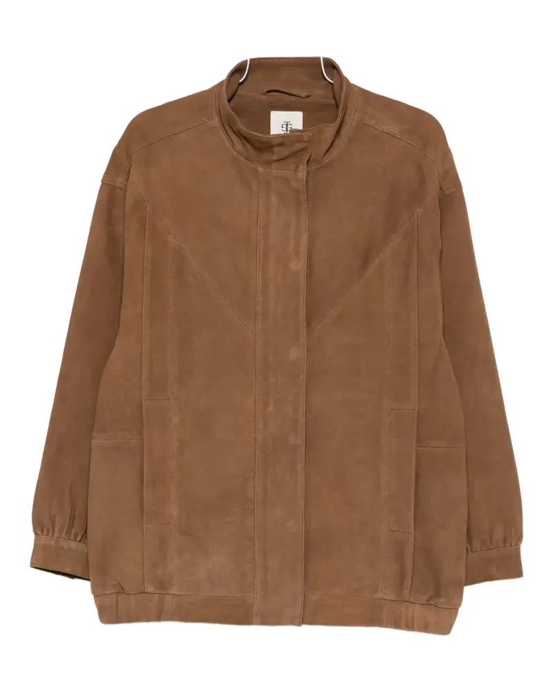 The Garment Geneve suede panelled jacket - Braun Braun