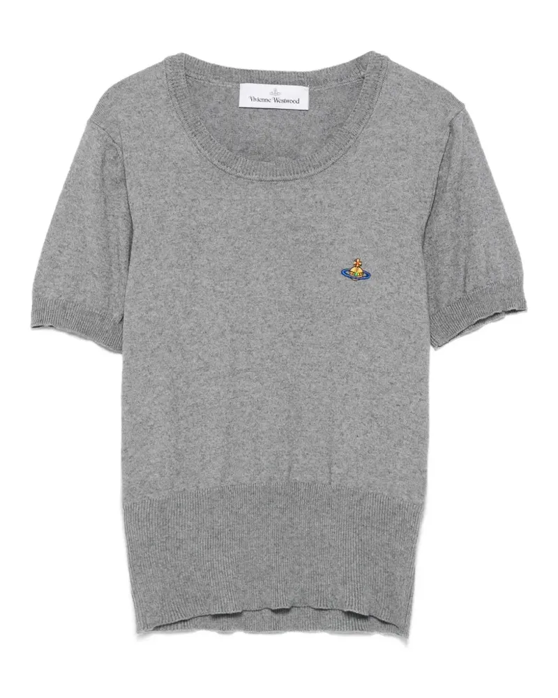 Vivienne Westwood Bea Orb-embroidered top - Grau Grau