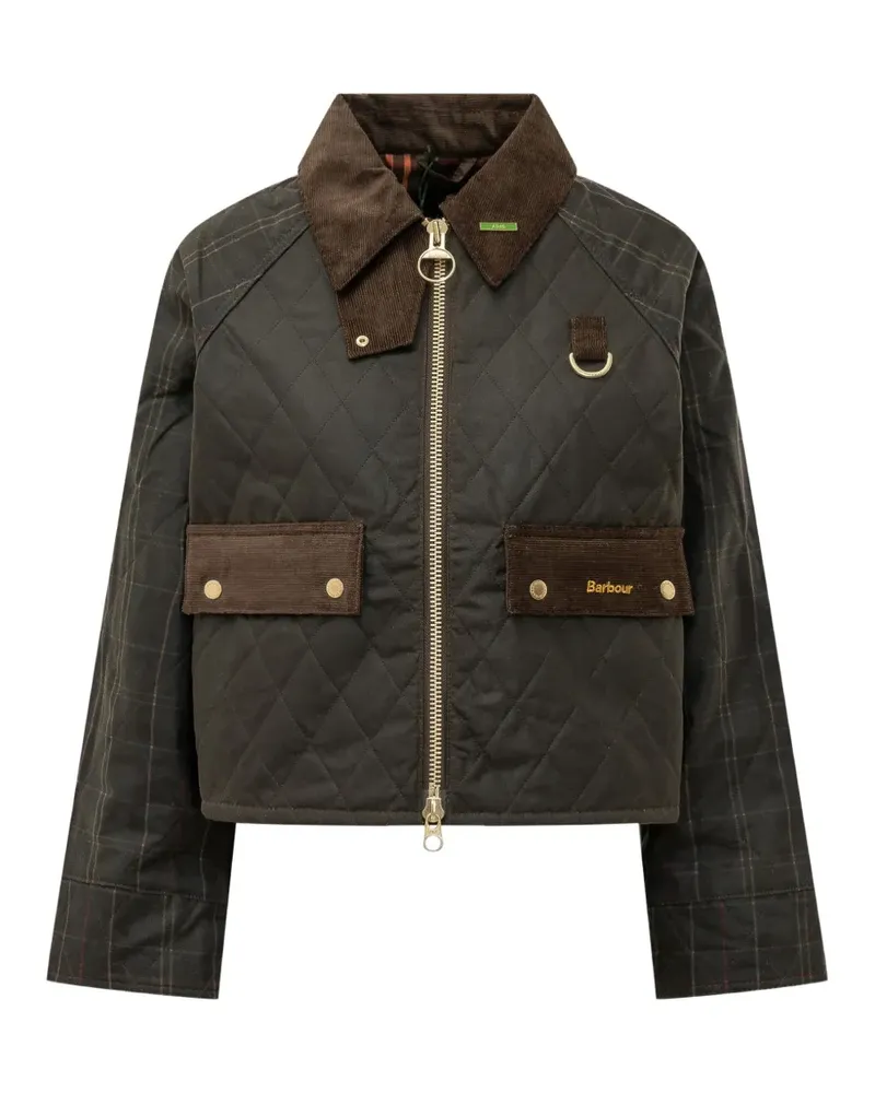 Barbour diamond-quilted jacket - Grün Grün