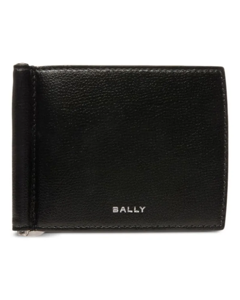 Bally Banque Portemonnaie mit Klappe Schwarz