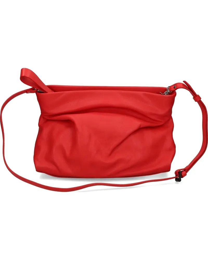 Vic Matié ruched leather shoulder bag - Rot Rot