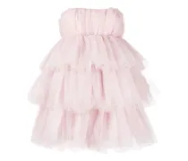 Minikleid mit Kristallen - Rosa