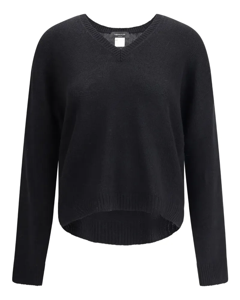 Fabiana Filippi Kaschmirpullover mit V-Ausschnitt - Blau Blau