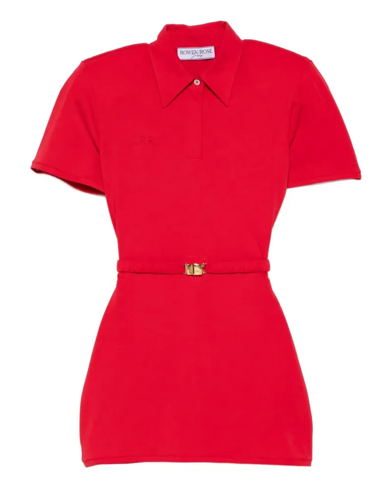Rowen Rose Kurzärmeliges Minikleid - Rot Rot
