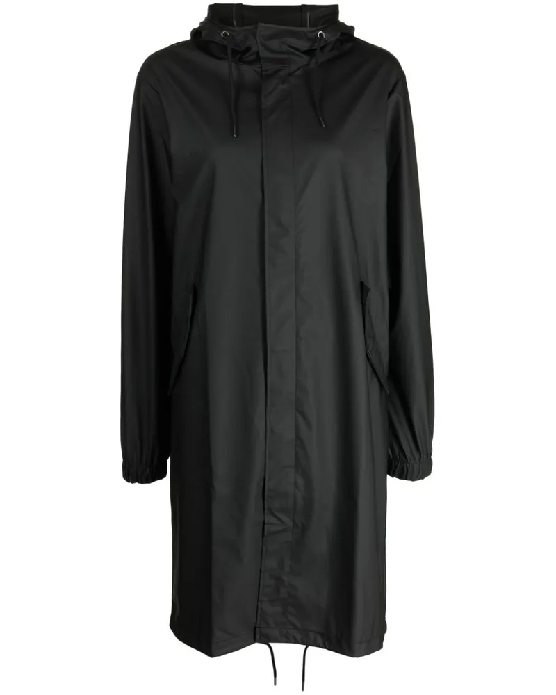 RAINS Wasserfester Parka - Schwarz Schwarz
