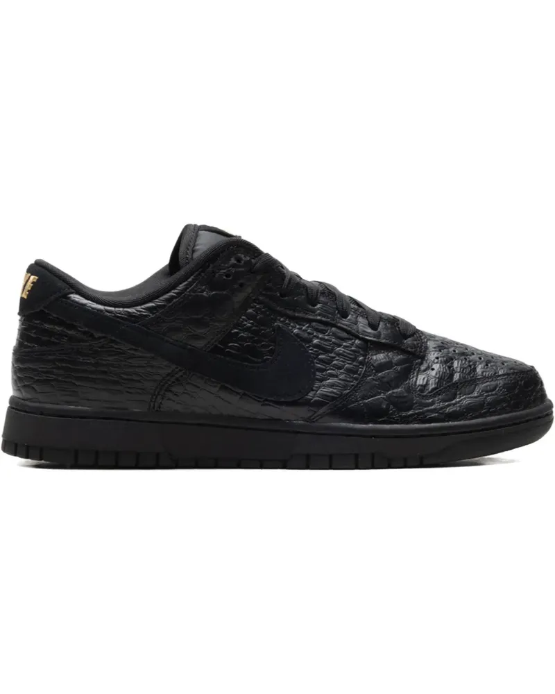 Nike Dunk Low croc-effect low-tops sneakers - Schwarz Schwarz