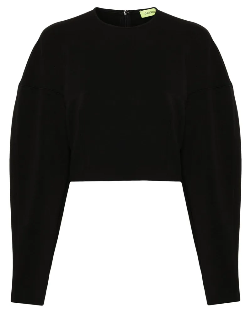 GAUGE81 Mosi Sweatshirt mit Reißverschluss - Schwarz Schwarz