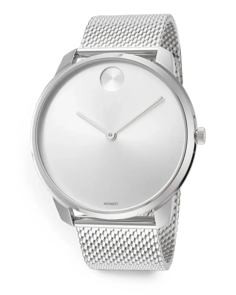 Movado Bold mesh-strap 40mm watch - Silber Silber