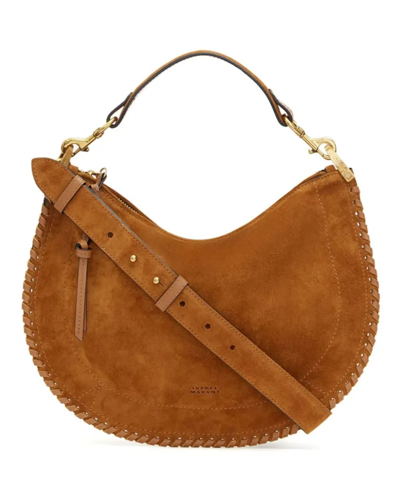 Isabel Marant Oskan Soft Zipped Umhängetasche - Braun Braun