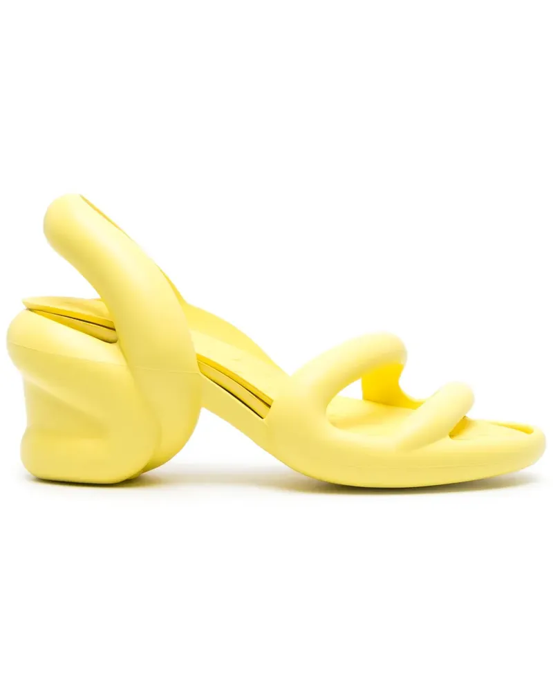 Camper Kobarah Sandalen mit dicker Sohle 76mm - Gelb Gelb