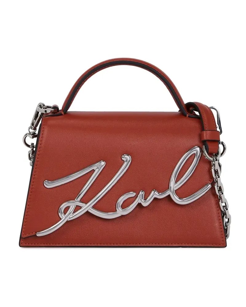 Karl Lagerfeld Kleine Signature Umhängetasche - Rot Rot