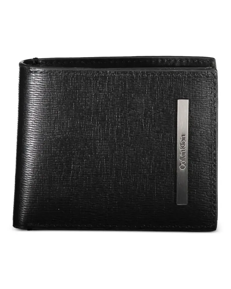 Calvin Klein logo-plaque bifold wallet - Schwarz Schwarz