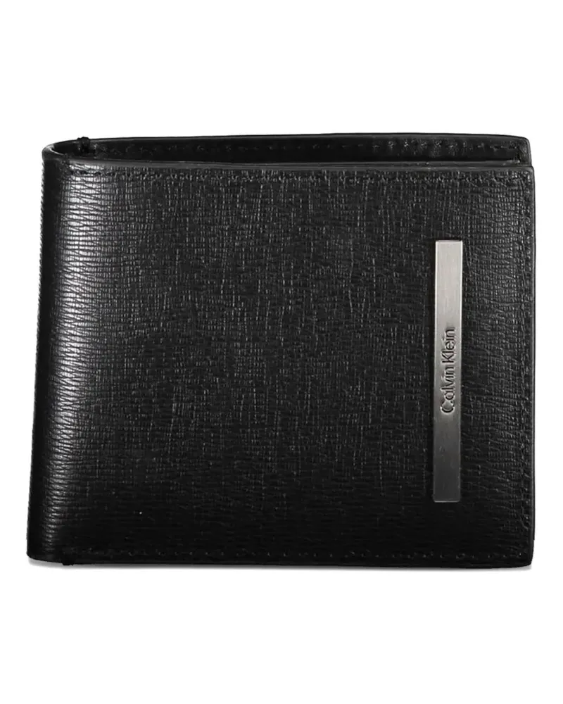 Calvin Klein logo-plaque bifold wallet - Schwarz Schwarz