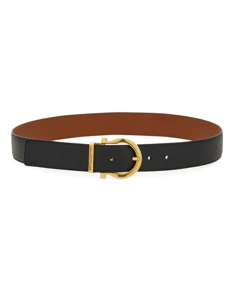 Ferragamo Wendbarer Gürtel mit Gancini-Schnalle - Schwarz Schwarz