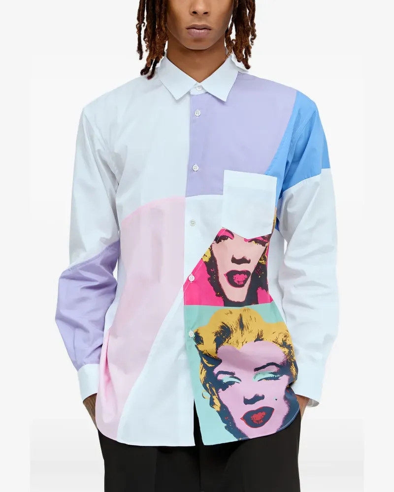 Comme des Garçons Hemd mit grafischem Print - Weiß Weiß