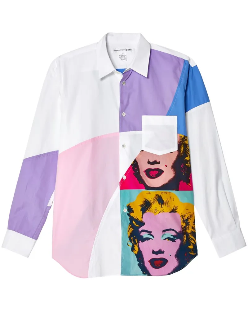 Comme des Garçons Hemd mit grafischem Print - Weiß Weiß