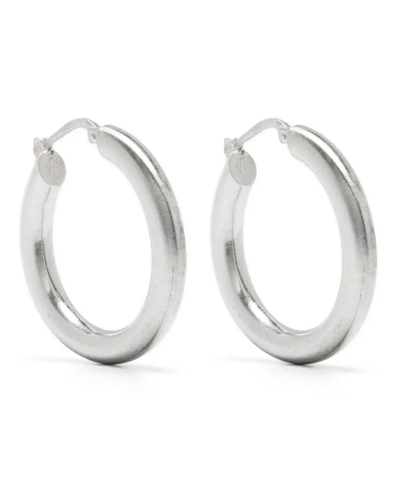 Jil Sander Kleine Creolen - Silber Silber