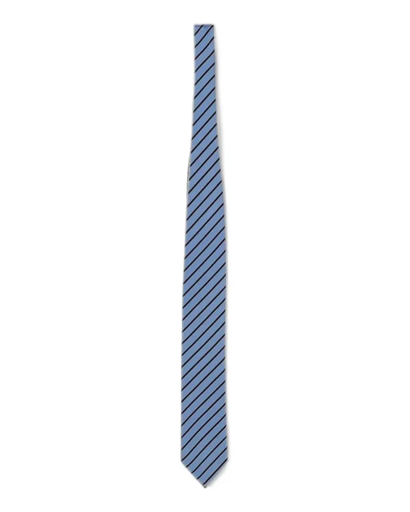 Ermenegildo Zegna striped silk tie - Blau Blau
