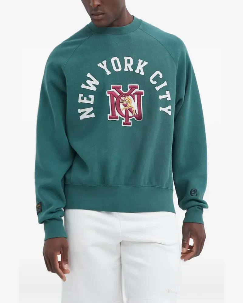 Champion Sweatshirt mit Applikation - Grün Grün