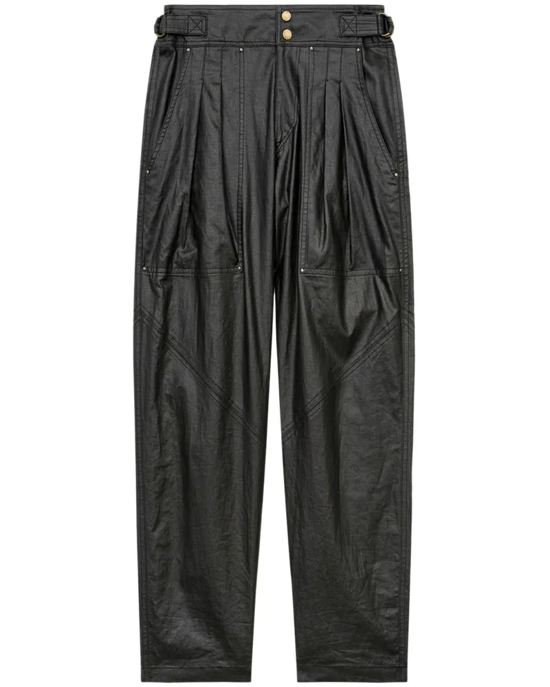 Isabel Marant Gerade Fidji Hose - Schwarz Schwarz