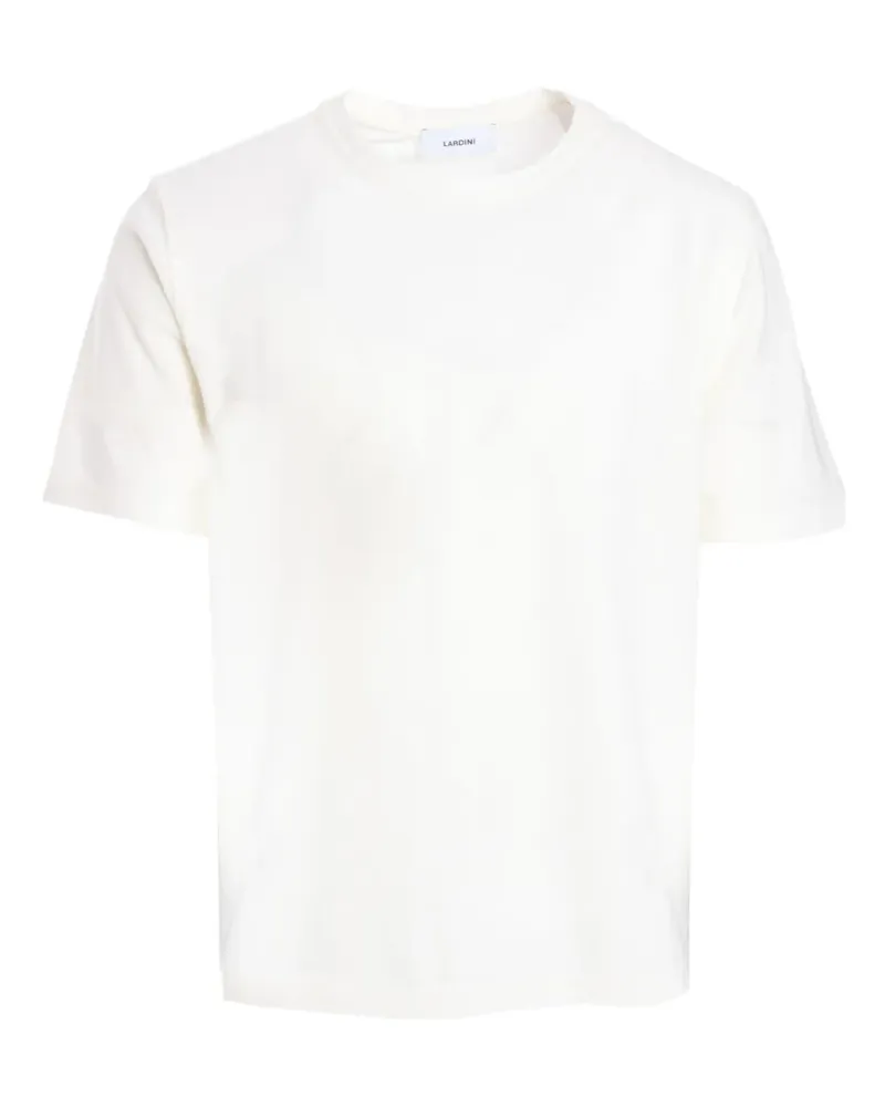 LARDINI T-Shirt mit rundem Ausschnitt - Weiß Weiß