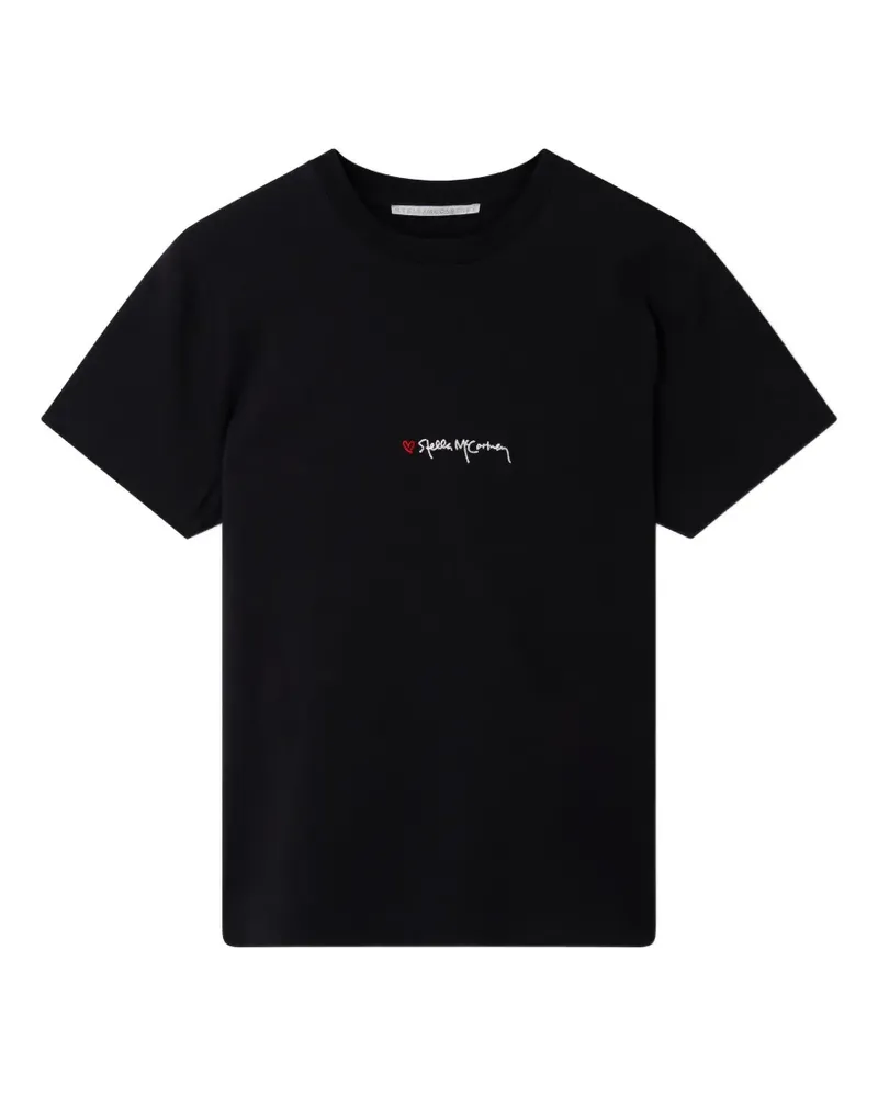 Stella McCartney Iconics Love T-Shirt - Schwarz Schwarz