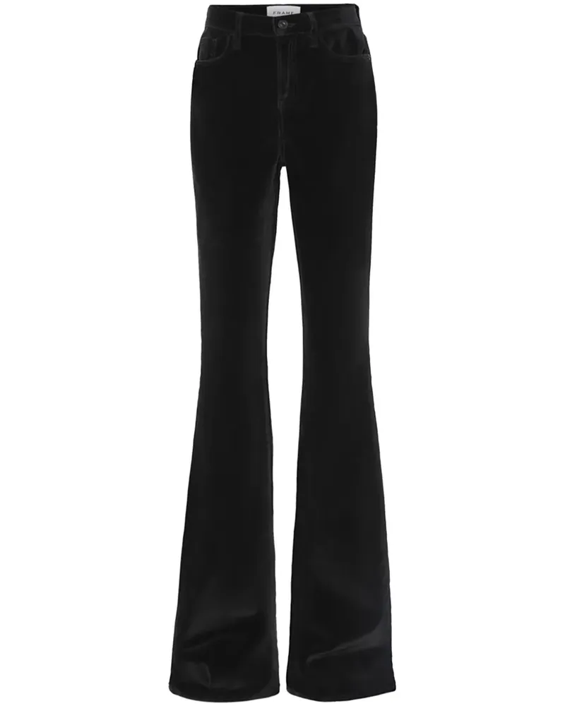 Frame Denim Le High Hose aus Samt - Schwarz Schwarz