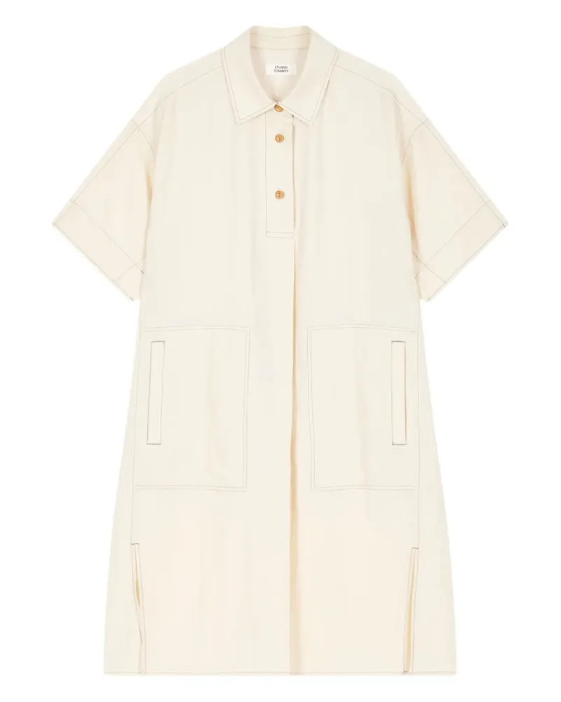 STUDIO TOMBOY Kleid mit zwei Taschen - Nude Nude