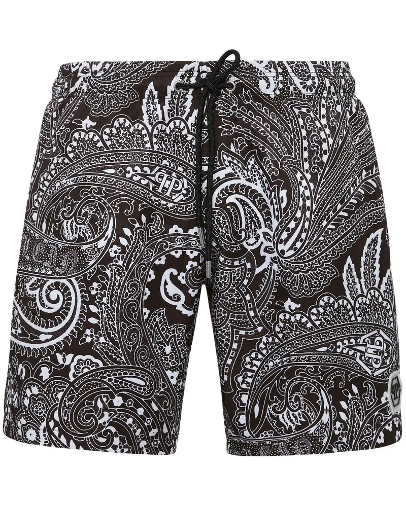 Philipp Plein Badeshorts mit Paisleymuster - Mehrfarbig Mehrfarbig