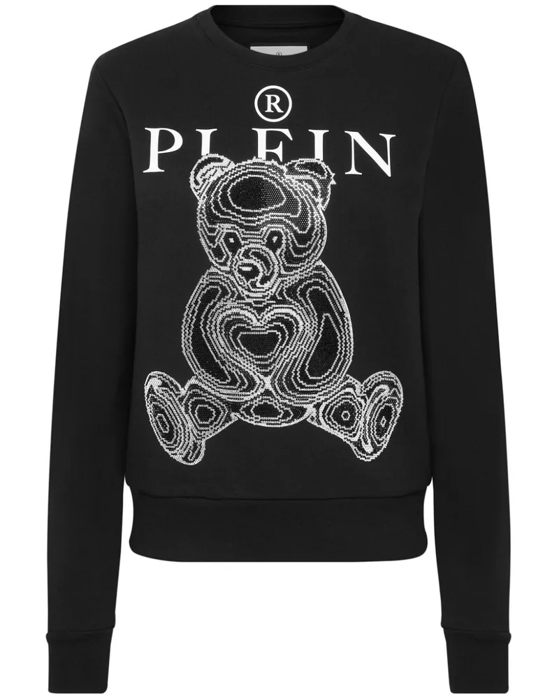 Philipp Plein Sweatshirt mit Logo-Print - Schwarz Schwarz