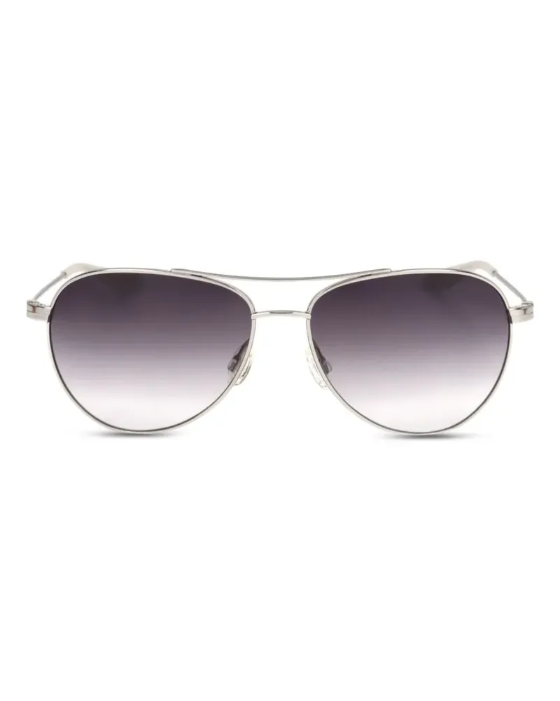 Barton Perreira Sonnenbrille mit rundem Gestell - Silber Silber
