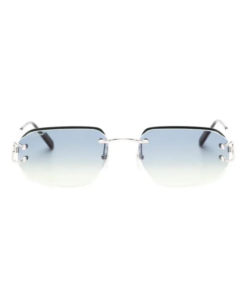 Cartier C Décor rimless sunglasses - Silber Silber