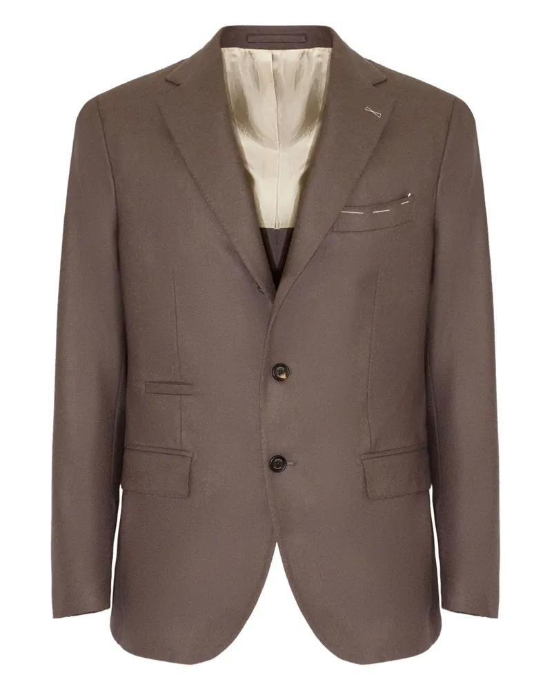 Eleventy Jacke mit Handstickerei - Braun Braun