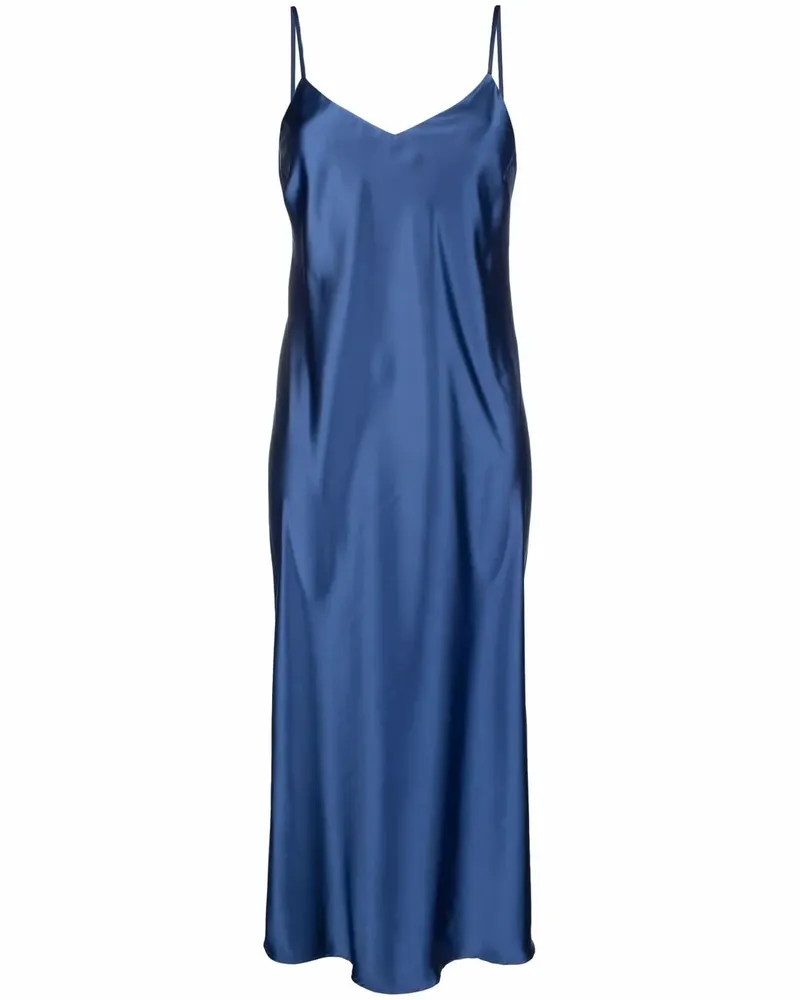 Blanca Kleid aus Satin - Blau Blau