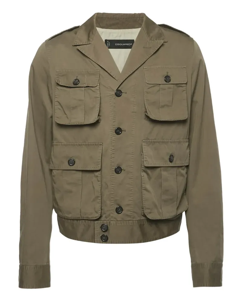 Dsquared2 flap-pockets cotton jacket - Grün Grün