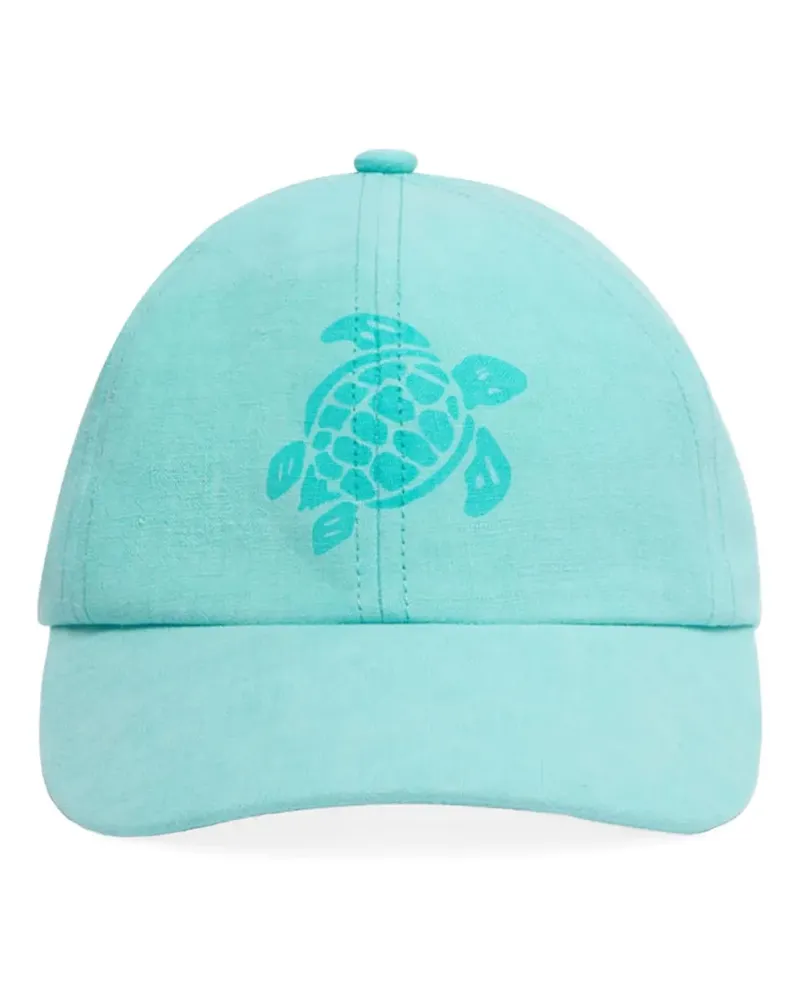 Vilebrequin Baseballkappe mit Schildkröten-Print - Blau Blau