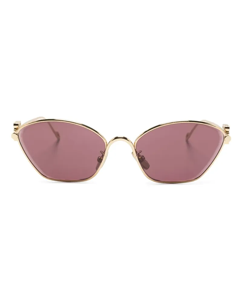 Loewe Sonnenbrille mit sechseckigem Gestell - Gold Gold