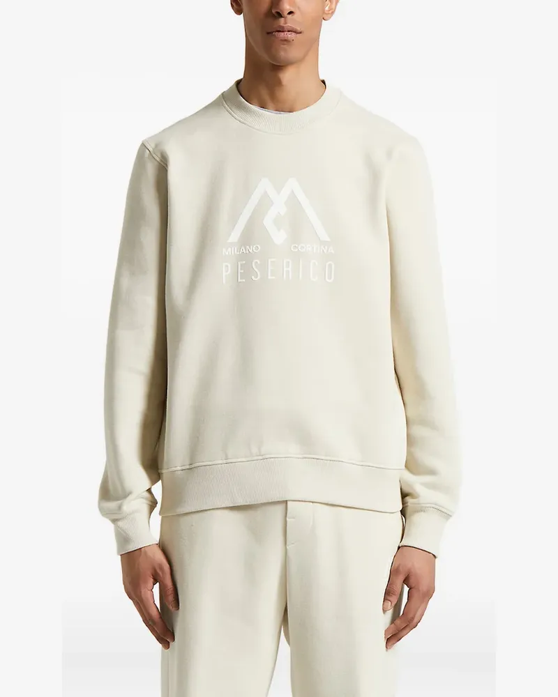 Peserico Sweatshirt mit Logo-Print - Nude Nude
