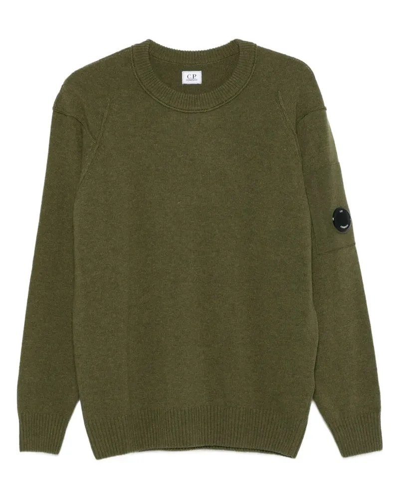 C.P. Company Pullover mit Linsen-Detail - Grün Grün