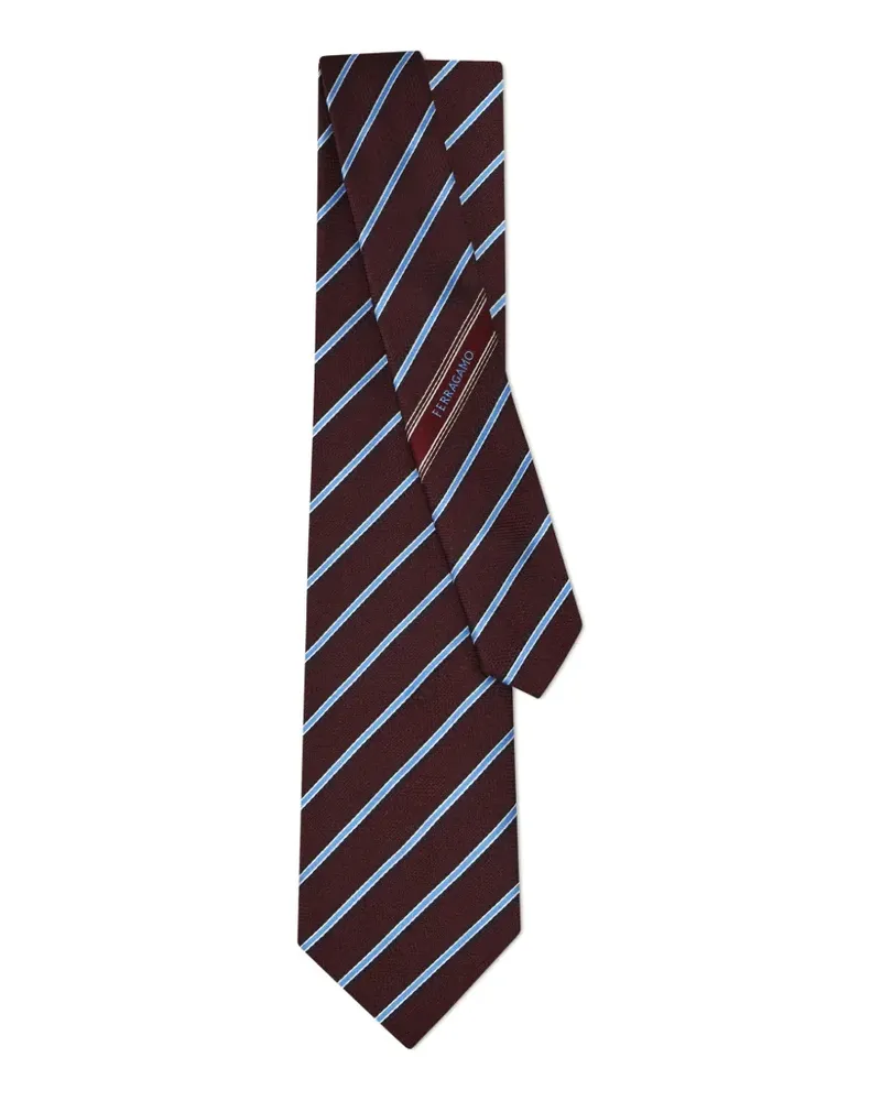 Ferragamo Krawatte aus Jacquard - Rot Rot