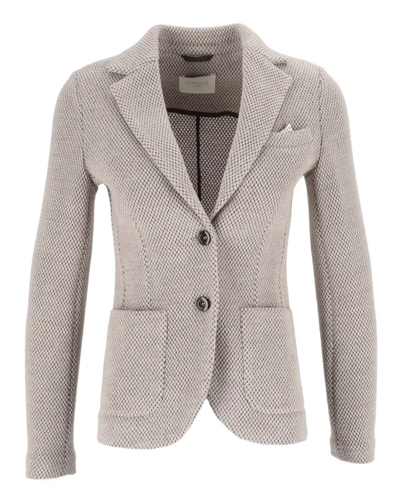 CIRCOLO 1901 Blazer mit Waffelstrick-Muster - Grau Grau