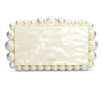 Eos Clutch mit Perlen - Nude
