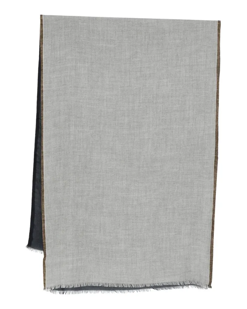 Dell'oglio Schal mit Fransen - Grau Grau