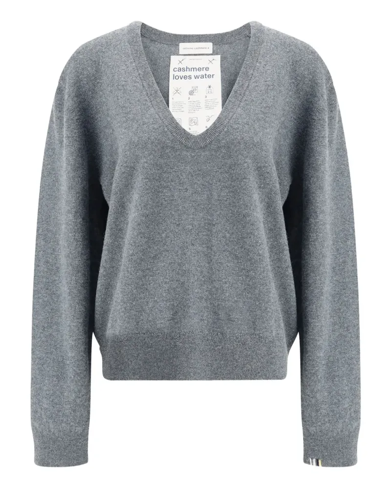 extreme cashmere Kaschmirpullover mit V-Ausschnitt - Grau Grau